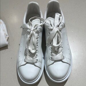 Alexander McQueen White Lace-Up Sneakers